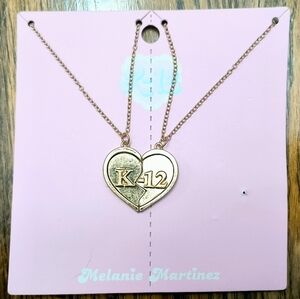 Rare "Melanie Martinez" K-12 Best Friend Necklace Set New on Card